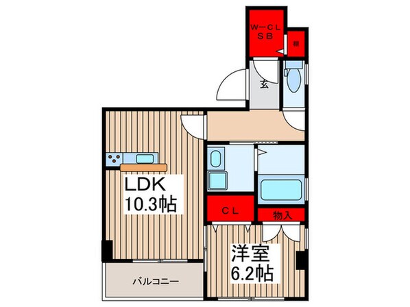 LILLA浦和仲町の物件間取画像